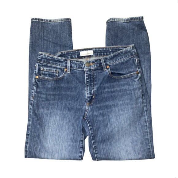 Sz.8*LOFT*Curvy Straight Blue Jeans - Picture 2 of 5